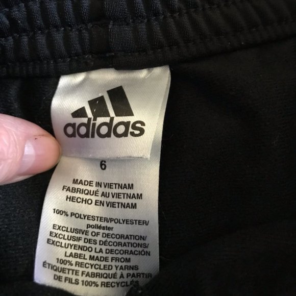 Girls Black 6 ADIDAS Training Joggers - Picture 5 of 6